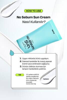 Yağlanma ve Gözenek Karşıtı Nemlendirici Fiziksel Güneş Kremi EDIT.B No Sebum Sun Cream SPF50+PA++++ - 6