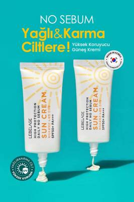 Yağlı Ve Karma Ciltler Için Yüksek Koruyucu Güneş Kremi No Sebum Sun Cream 30 ml - 3