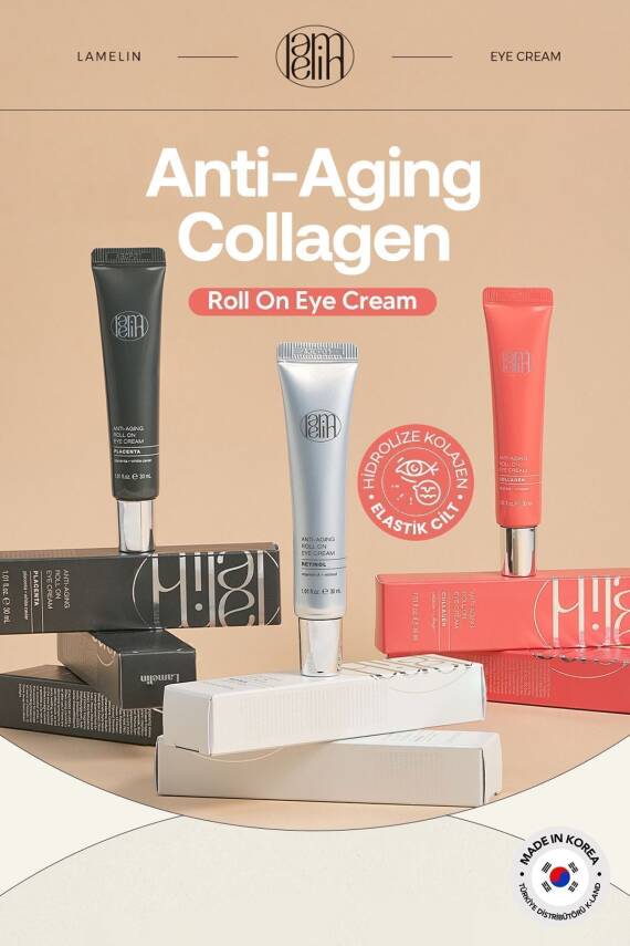 Yaşlanma Karşıtı 3lü Masaj Başlıklı Kolajen Göz Kremi Lamelin Roll On Collagen Eye Cream - 2