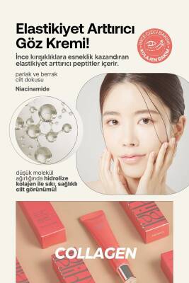 Yaşlanma Karşıtı 3lü Masaj Başlıklı Kolajen Göz Kremi Lamelin Roll On Collagen Eye Cream - 3