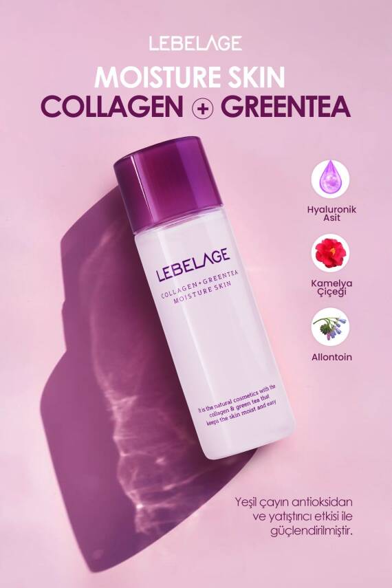 Yatıştırıcı; Kırışıklık Karşıtı Nemlendirici Losyon Lebelage Collagen Green Tea Mini 30 ml - 3