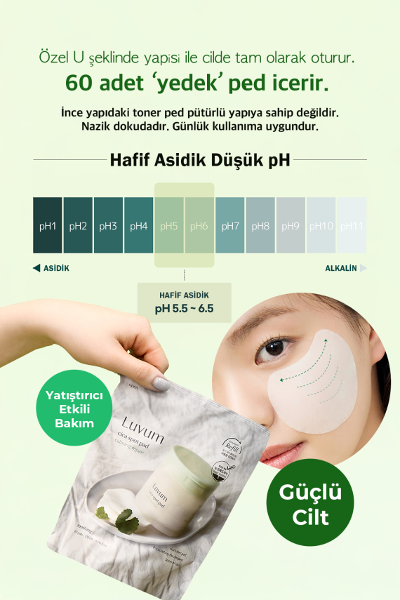 Yatıştırıcı ve Sakinleştirici Tonikli Ped Luvum Cica Spot Pad Calming Repair Refill ( yedek paket ) - 4