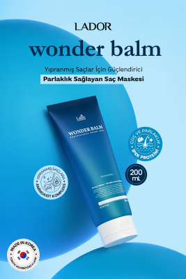 Yıpranmış Saçlar İçin Güçlendirici ve Parlaklık Sağlayan Saç Maskesi Lador Wonder Balm - 2