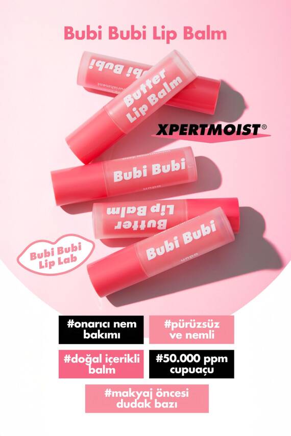 Yoğun Nemlendirici ve Onarıcı Dudak Nemlendirici UNPA Bubi Bubi Butter Lip Balm - 5