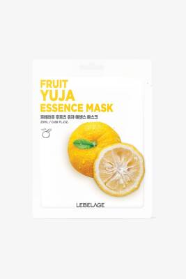 Yuja Meyvesi İçeren Aydınlatıcı Nemlendirici Kağıt Maske Lebelage Fruit Yuja Mask - 1