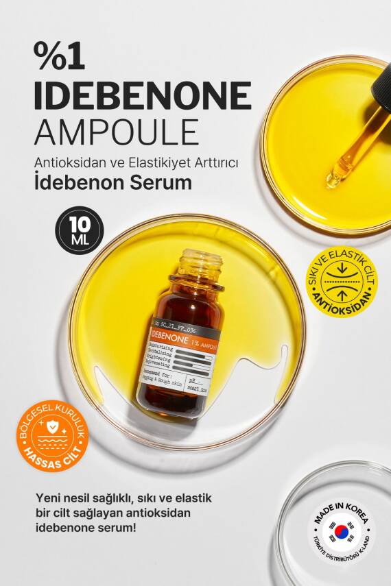 Yüksek Antioksidan ve Elastikiyet Arttırıcı Idebenon Serum Derma Factory idebenone Ampoule - 2