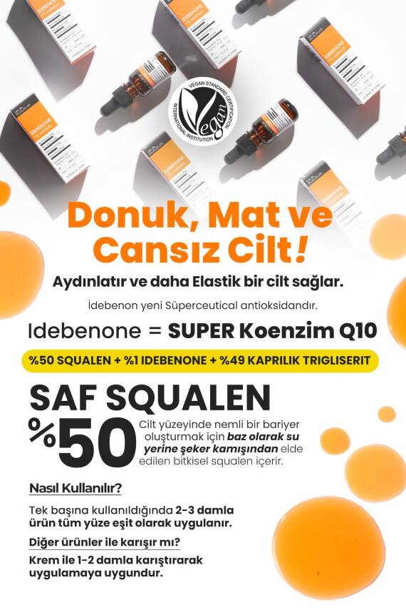 Yüksek Antioksidan ve Elastikiyet Arttırıcı Idebenon Serum Derma Factory idebenone Ampoule - 3