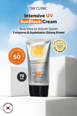 Yüksek Koruma Sağlayan Güneş Kremi 3w Clinic Intensive Uv Sun Block Cream Spf50+ Pa+++ - 2