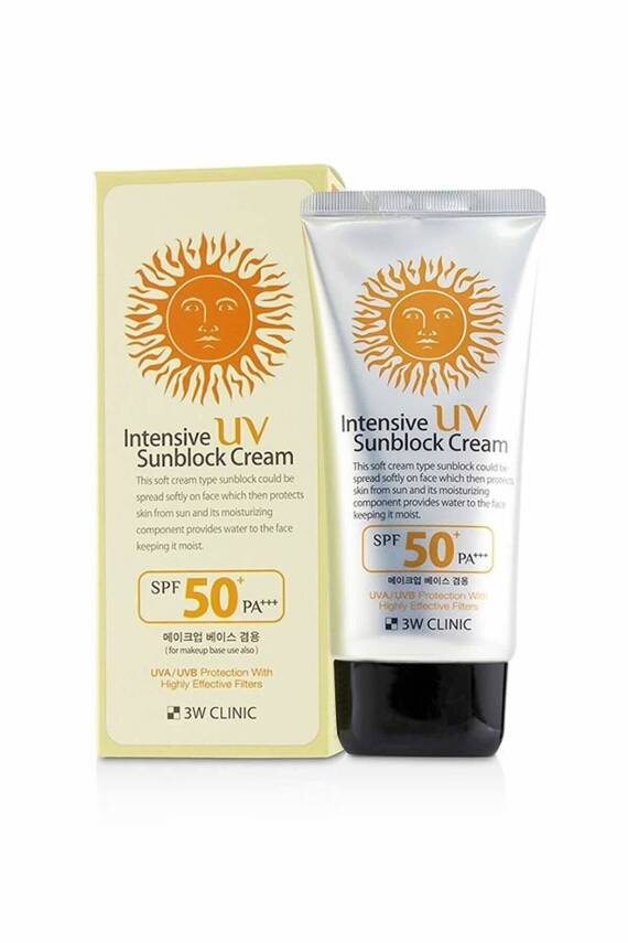 Yüksek Koruma Sağlayan Güneş Kremi 3w Clinic Intensive Uv Sun Block Cream Spf50+ Pa+++ - 4