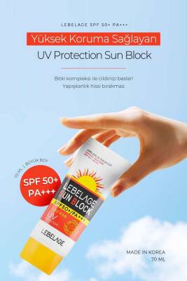 Yüksek Koruma Sağlayan Güneş Kremi Uv Sun Block Spf 50+ Pa+++ Büyük Boy - 2